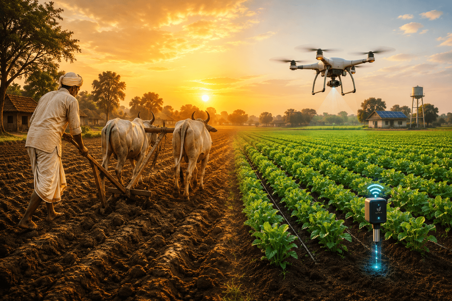 From the Age of Bullock Carts to Artificial Intelligence: The Evolution of Indian Agriculture Towards Smart and Precision Farming